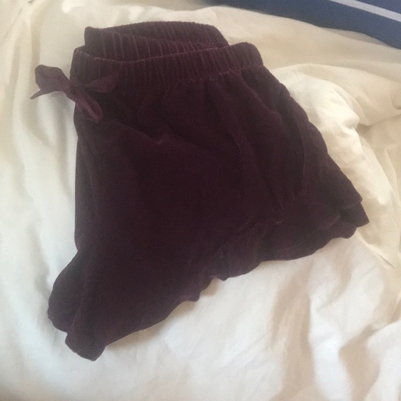 Victoria's Secret Other - Velvet ruffle pajamas shorts